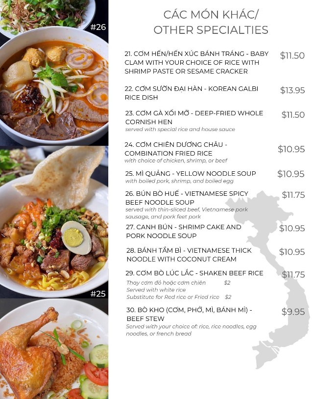 Bếp Nhà (Viet Kitchen) Menu | Authentic Vietnamese Food in Dallas